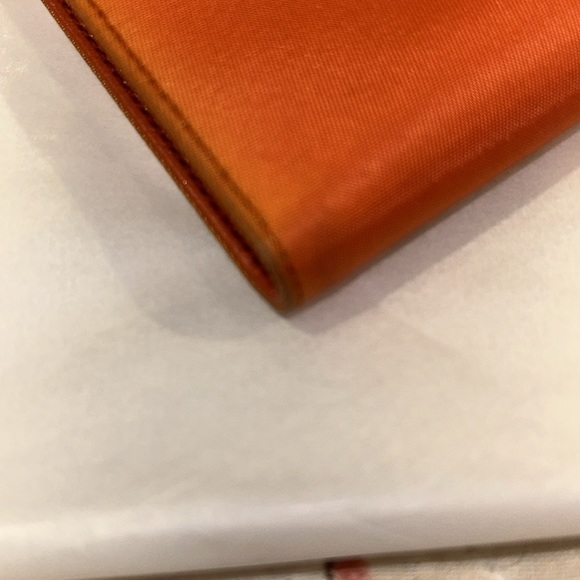 AUTHENTIC!!! Vintage Preloved TriFold Prada Orange wallet - Picture 3 of 5